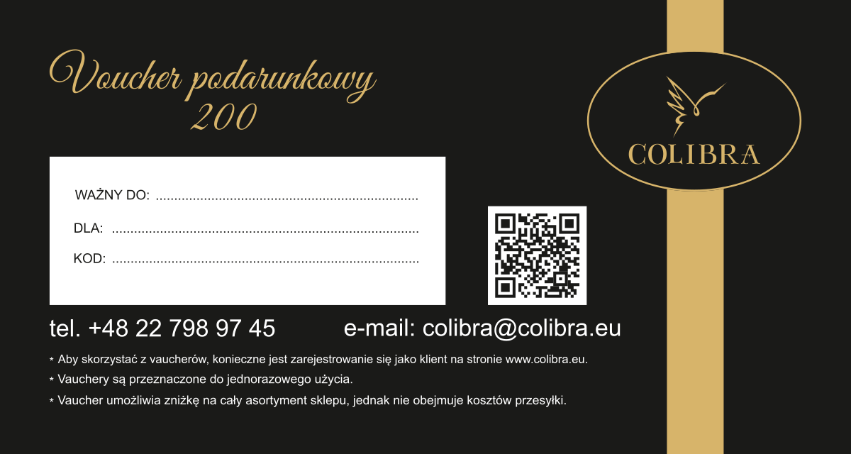 Papierowy Voucher podarunkowy 200 zł