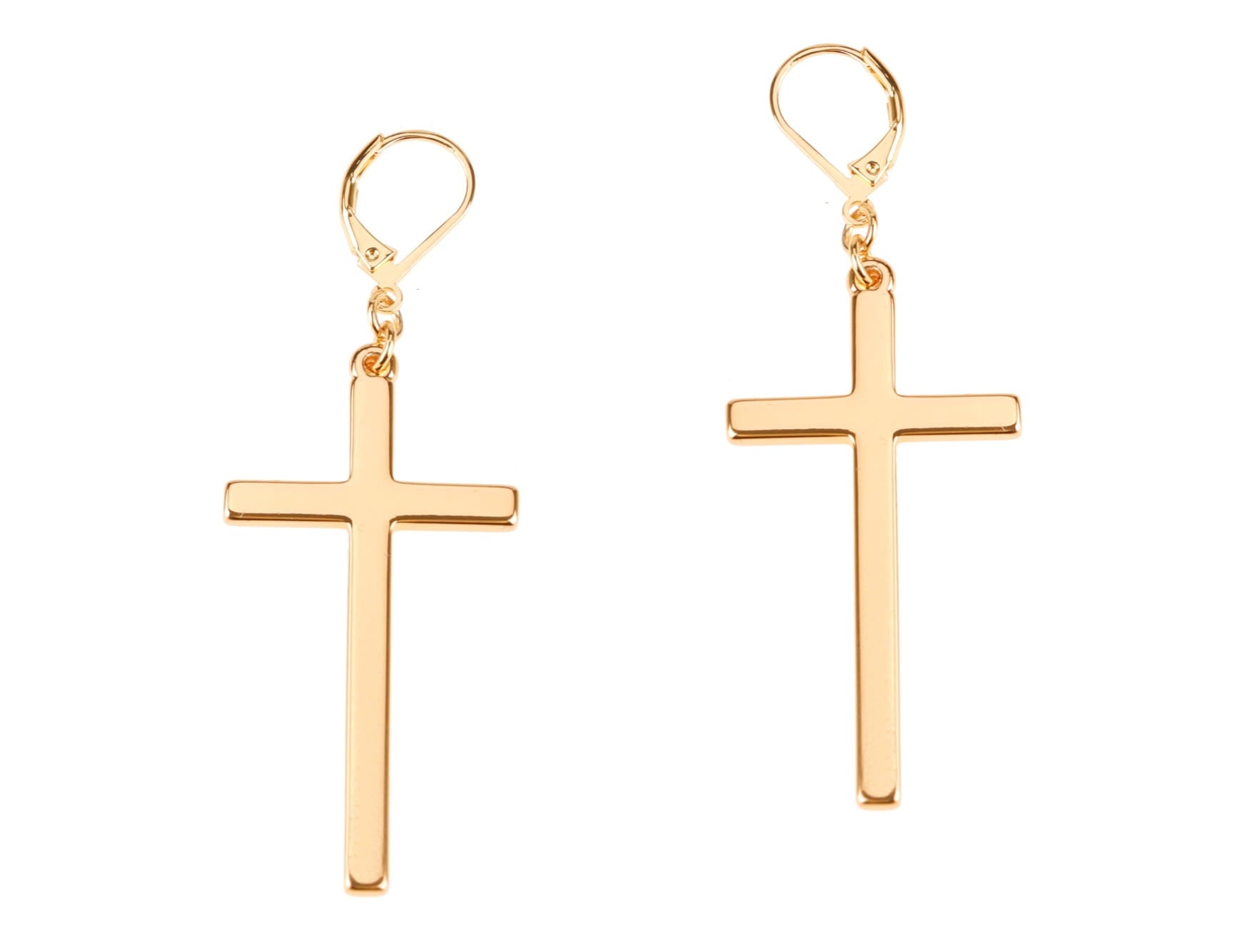 Kolczyki wiszące krzyżyki z kolekcji Heavenly (P15/ROZ/02AU)