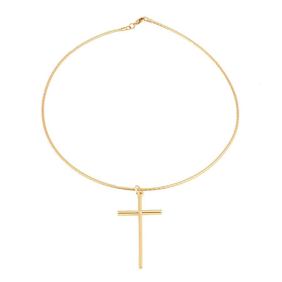 Choker żyłka z krzyżykiem (C21/WIO/70AU)
