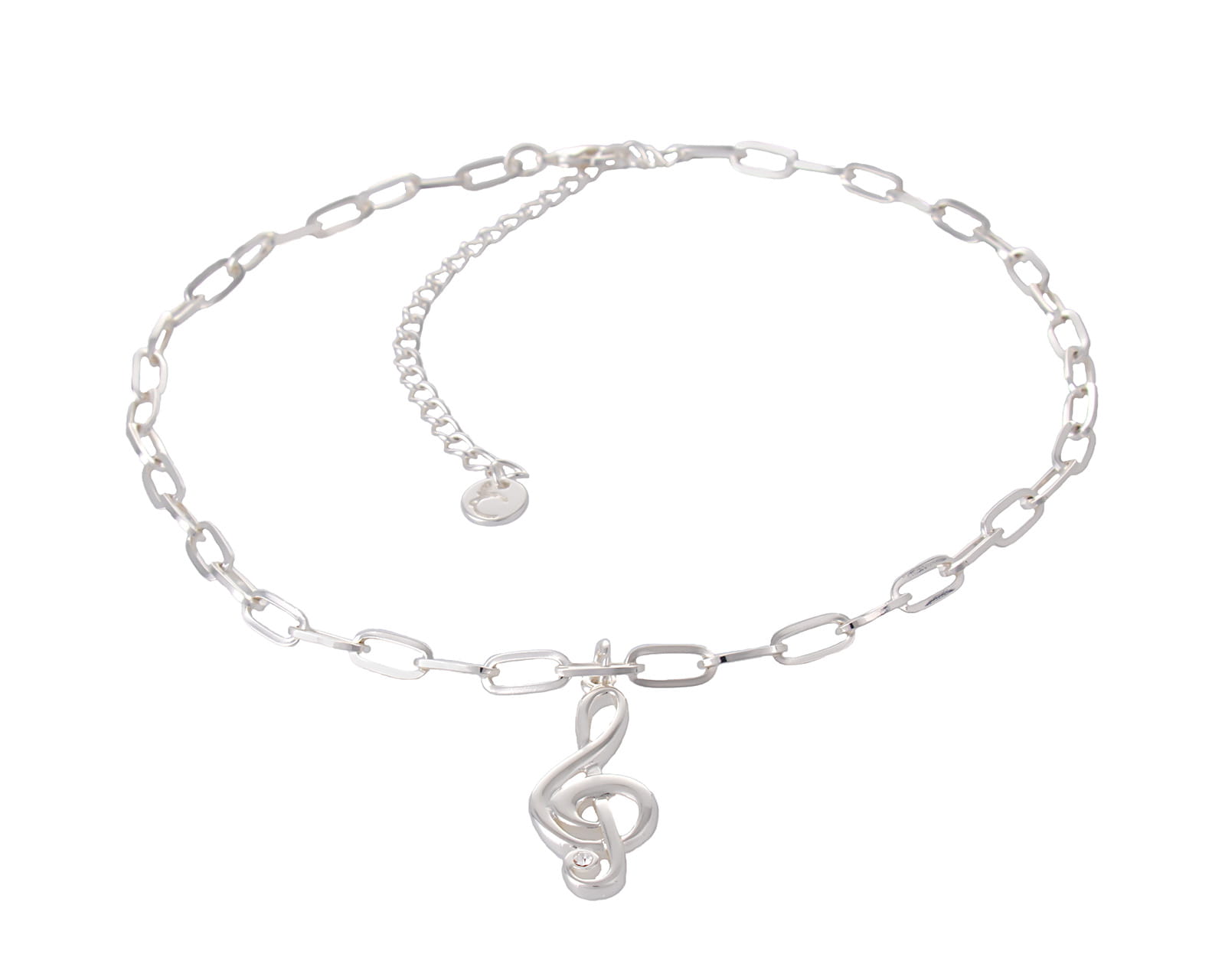 Naszyjnik klucz wiolinowy z kolekcji Basic Chain Aria Martelle długość 40 cm (C24/NUT/01AG)
