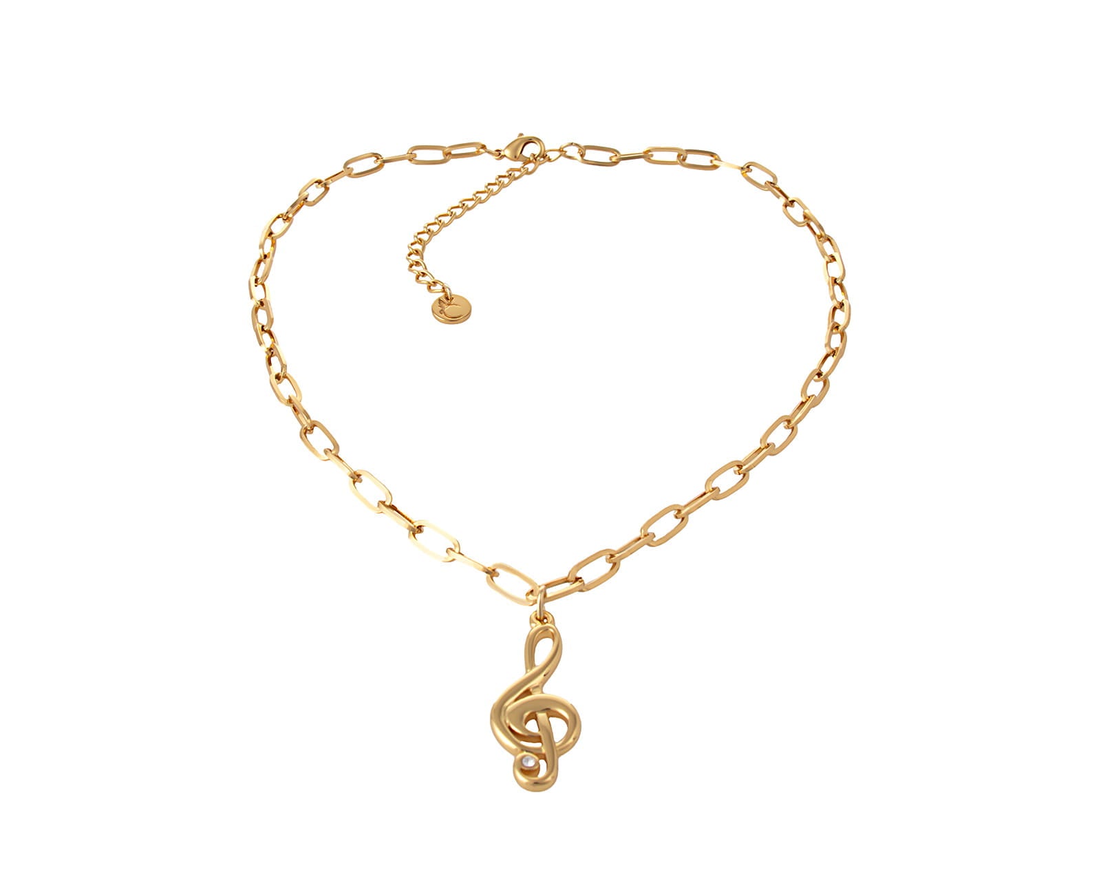 Naszyjnik klucz wiolinowy z kolekcji Basic Chain Aria Martelle długość 40 cm (C24/NUT/01AU)