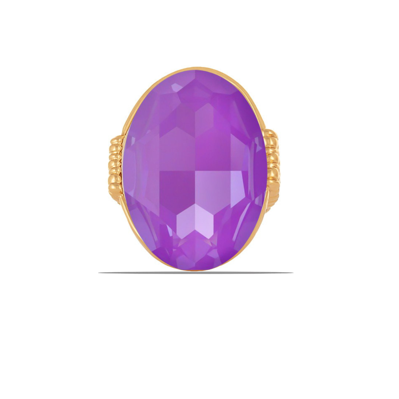 Pierścionek z dużym,  kamieniem Crystal Electric Violet Ignite z kolekcji Primero (R23/ZIM/113/16AU)