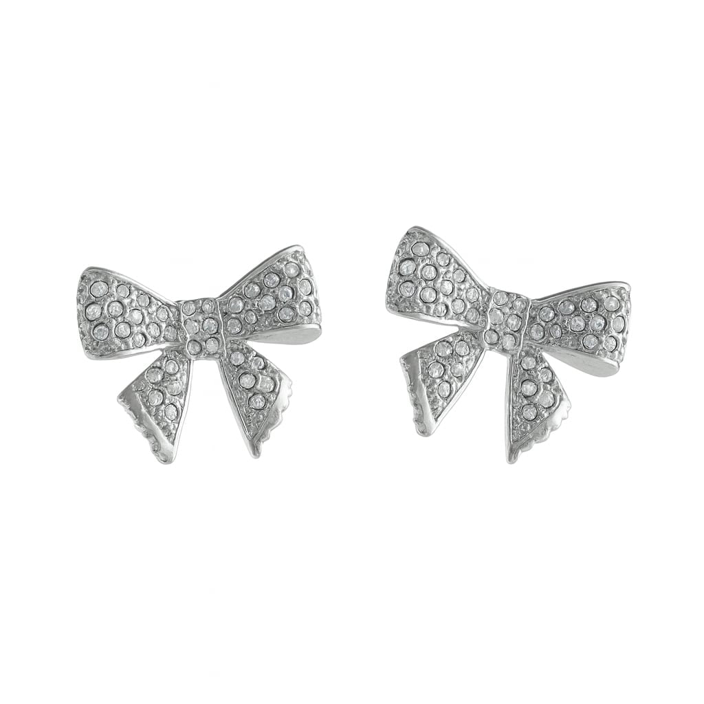 Kolczyki kokardki z kryształkami Aria Princess Collection (P25/NUT/09AG)