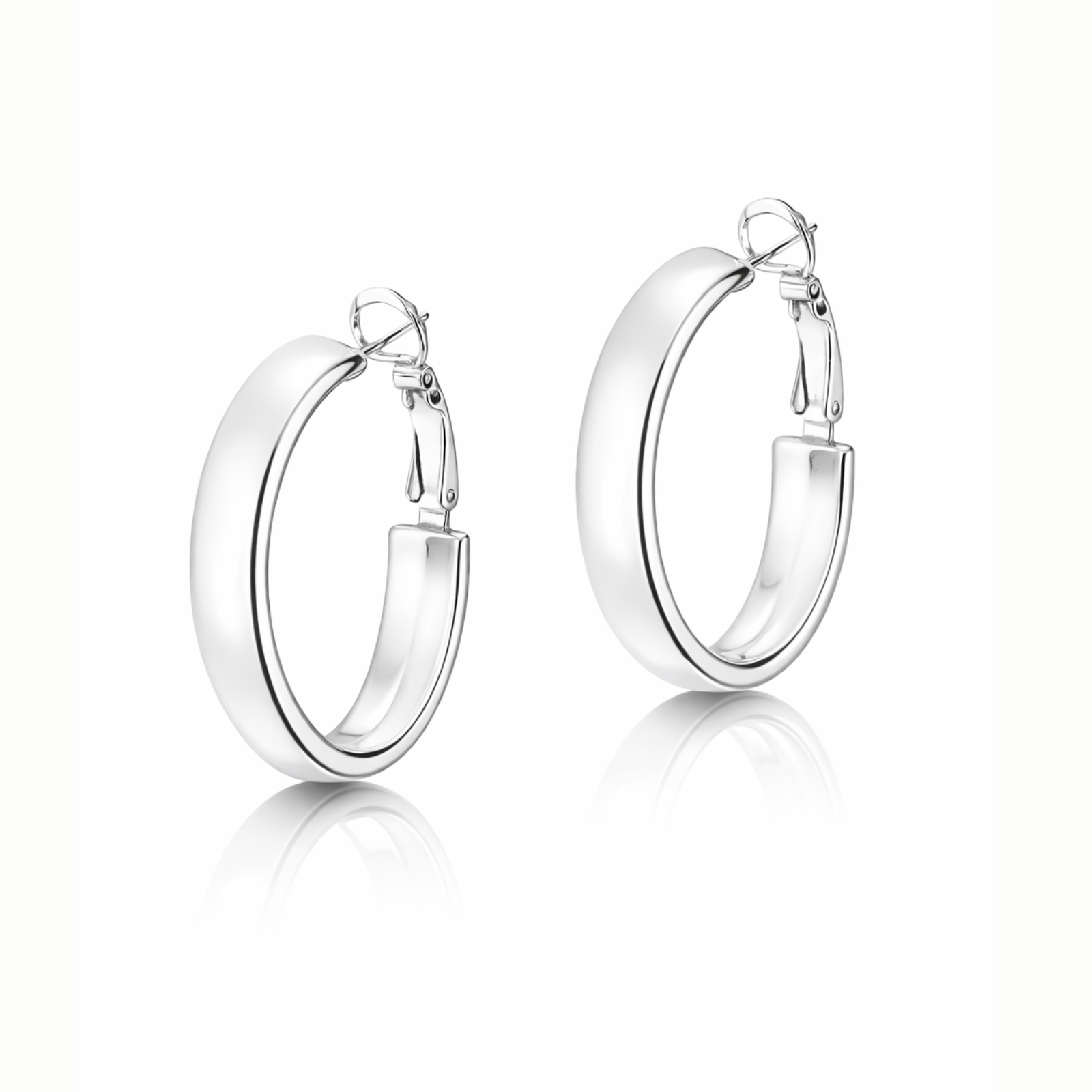 Kolczyki eleganckie półkoła z kolekcji Classic (P2098AG)